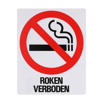 Bord Z156 Roken Verboden